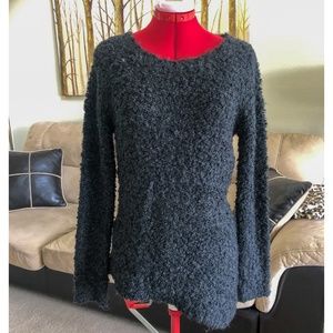 209 Textured Boucle Asymmetric Sweater